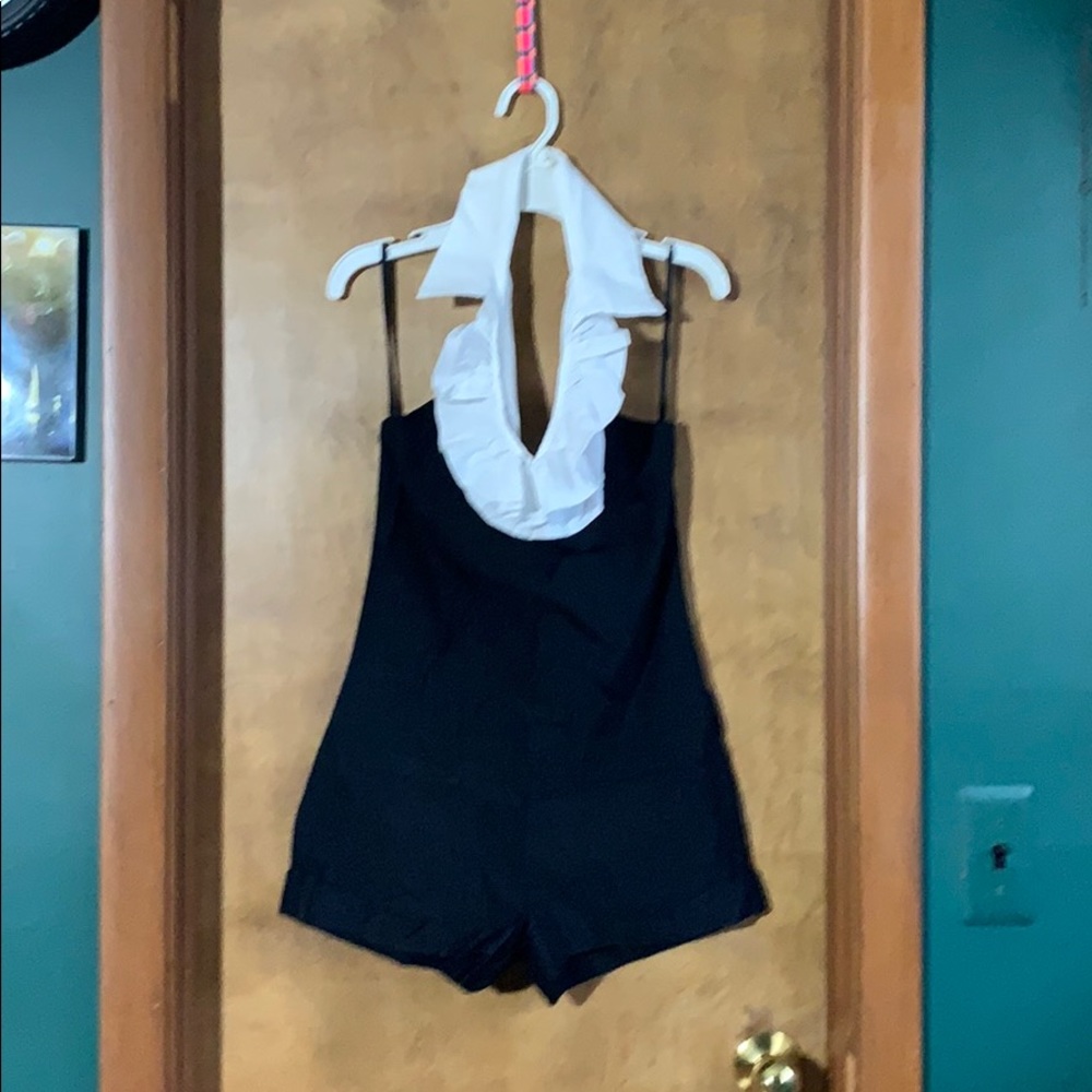 Joyce Leslie one piece halter shorts